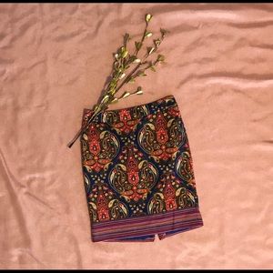 Merona Paisley Pencil Skirt